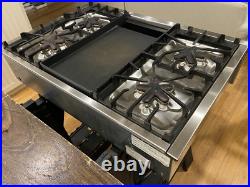 Thermador 36 Professional Gas Rangetop Cooktop Stainless with Griddle PCG364ED Thermador 36 Professional Gas Rangetop Cooktop Stainless with Griddle PCG364ED