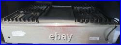 Thermador 36 Professional Gas Rangetop PCG364ED Stainless with Griddle Tested