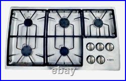 Thermador 36 Stainless Gas Cooktop 5 Burner Model SGC365RS Metal Knobs Thermador 36 Stainless Gas Cooktop 5 Burner Model SGC365RS Metal Knobs