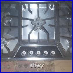 Thermador 5-Burner Gas Countertop Cooktop with Knob Controls Silver/Black