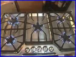 Thermador Masterpiece Series Stainless & Black 5 Star Burner 36 Gas Cooktop