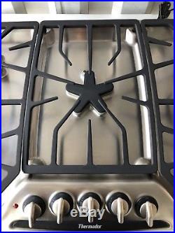 Thermador Masterpiece Series Stainless & Black 5 Star Burner 36 Gas Cooktop