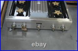 Thermador PCG364GD 36 Stainless Pro-Style Gas Rangetop NOB #27693 HRT