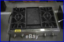 Thermador PCG364GD 36 Stainless Pro-Style Gas Rangetop NOB #31431 HRT