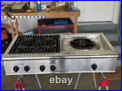 Thermador Professional 48 Gas Cooktop with 4 Star Burners and Wok PCS484WK RARE