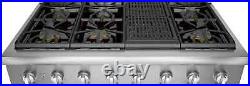 Thermador Professional PCG486WL 48 Gas Cooktop 6 Burners with Grill St St