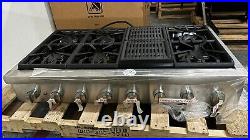 Thermador Professional PCG486WL 48 Gas Cooktop 6 Burners with Grill St St