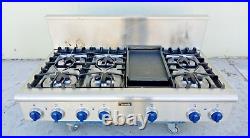 Thermador Professional Series 6 Burner Gas Range top 48 with Griddle
