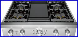 Thermador Professional Series PCG364WD 36 Rangetop 4 Pedestal Star Burner IMGS