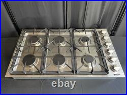 Thor Kitchen 36 Inch Professional Gas Cooktop Stainless Steel TGC3601