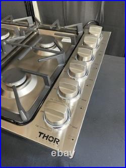 Thor Kitchen 36 Inch Professional Gas Cooktop Stainless Steel TGC3601
