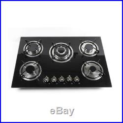 Top 30 Tempered Glass Built-in Kitchen 5 Burners Stove NG Gas Hob Cooktops