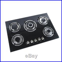 Top 30 Tempered Glass Built-in Kitchen 5 Burners Stove NG Gas Hob Cooktops