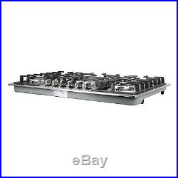 Top 34 Stainless Steel Built-In 6 Burners Stoves Cooktop NG LPG Gas Hob Cooker
