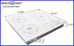 Triple-Burner Induction Cooktop Portable or Counter Inset 120 or 220vac