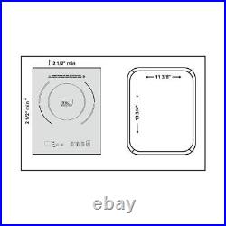 True Induction Induction Glass-Ceramic Cooktop 12 1750W Single Element Black