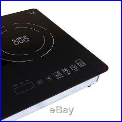 True Induction Mini Duo MD-2B Counter Inset Double Burner Induction Cooktop