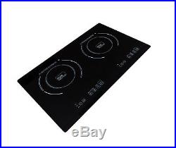 True Induction TI-2B Counter Inset Double Burner Induction Cooktop, 120V, Black