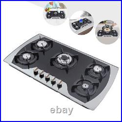 USA5BurnersGasStove35 4 Built InGasCooktopNaturalGasPropaneStainless