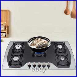 USA5BurnersGasStove35 4 Built InGasCooktopNaturalGasPropaneStainless