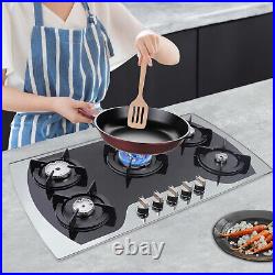 USA5BurnersGasStove35 4 Built InGasCooktopNaturalGasPropaneStainless