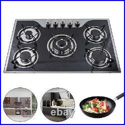 USED! 5 Burners 30 Gas Cooktop Stove Top LPG/NG Dual Fuel Built-In Stainless USED! 5 Burners 30 Gas Cooktop Stove Top LPG/NG Dual Fuel Built-In Stainless