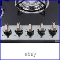 USED! 5 Burners 30 Gas Cooktop Stove Top LPG/NG Dual Fuel Built-In Stainless USED! 5 Burners 30 Gas Cooktop Stove Top LPG/NG Dual Fuel Built-In Stainless