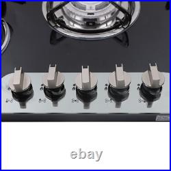 USED! 5 Burners 30 Gas Cooktop Stove Top LPG/NG Dual Fuel Built-In Stainless USED! 5 Burners 30 Gas Cooktop Stove Top LPG/NG Dual Fuel Built-In Stainless