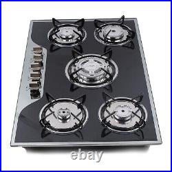 USED! 5 Burners 30 Gas Cooktop Stove Top LPG/NG Dual Fuel Built-In Stainless USED! 5 Burners 30 Gas Cooktop Stove Top LPG/NG Dual Fuel Built-In Stainless