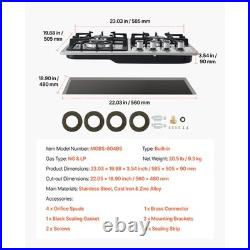 Uimoso 24 Gas Cooktop 4 Burners Built-in Gas Stove Top LPG/NG Compatible