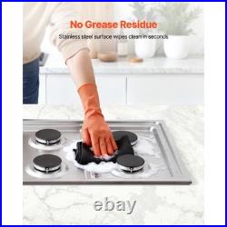 Uimoso 30-Inch Gas Cooktop with 4 Burners, Built-in Design, LPG/NG Compatible
