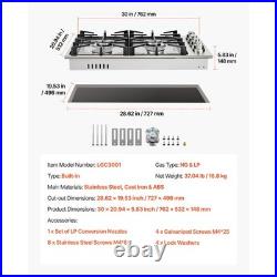 Uimoso 30-Inch Gas Cooktop with 4 Burners, Built-in Design, LPG/NG Compatible Uimoso 30-Inch Gas Cooktop with 4 Burners, Built-in Design, LPG/NG Compatible