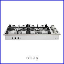 Uimoso 30-Inch Gas Cooktop with 4 Burners, Built-in Design, LPG/NG Compatible