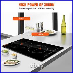 VEVOR 12 Electric Cooktop 220V240V Built-in Induction Cooktop 2 Burner