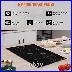 VEVOR 12 Electric Cooktop 220V240V Built-in Induction Cooktop 2 Burner