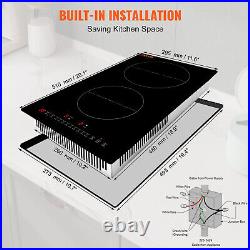 VEVOR 12 Electric Cooktop 220V240V Built-in Induction Cooktop 2 Burner