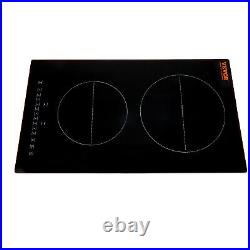 VEVOR 12 Electric Cooktop 220V240V Built-in Induction Cooktop 2 Burner