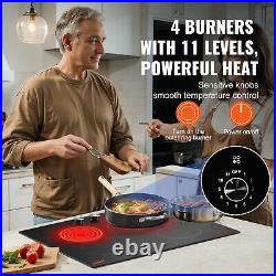 VEVOR 24 in Built-in Electric Cooktop Radiant Ceramic Cooktop 4 Burners