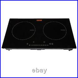 VEVOR 24in Electric Induction Cooktop 2 Burners 1800W Stove Top Touch Control