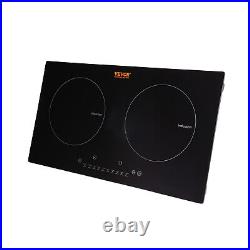 VEVOR 24in Electric Induction Cooktop 2 Burners 1800W Stove Top Touch Control