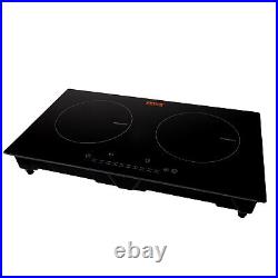 VEVOR 24in Electric Induction Cooktop 2 Burners 1800W Stove Top Touch Control