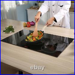 VEVOR 30 Electric Induction Cooktop Ceramic Glass Stove 5 Burners Touch Control