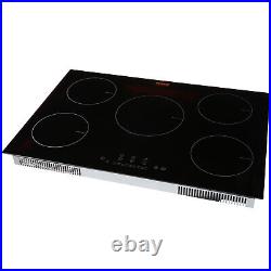 VEVOR 30 Electric Induction Cooktop Ceramic Glass Stove 5 Burners Touch Control