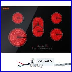 VEVOR 30 inch Built-in Electric Cooktop Radiant Ceramic Cooktop 5 Burners