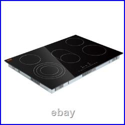 VEVOR 30 inch Built-in Electric Cooktop Radiant Ceramic Cooktop 5 Burners