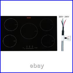VEVOR 30 inch Electric Cooktop 5 Burners Ceramic Glass Stove Top Touch Control