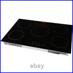 VEVOR 30 inch Electric Cooktop 5 Burners Ceramic Glass Stove Top Touch Control
