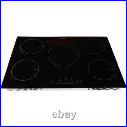 VEVOR 30 inch Electric Cooktop 5 Burners Ceramic Glass Stove Top Touch Control