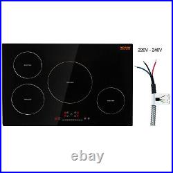 VEVOR 30in Electric Induction Cooktop 4 Burners Stove Top Touch Control 7500W