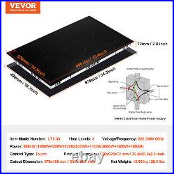 VEVOR 36 in Built-in Electric Cooktop Radiant Ceramic Cooktop 5 Burners